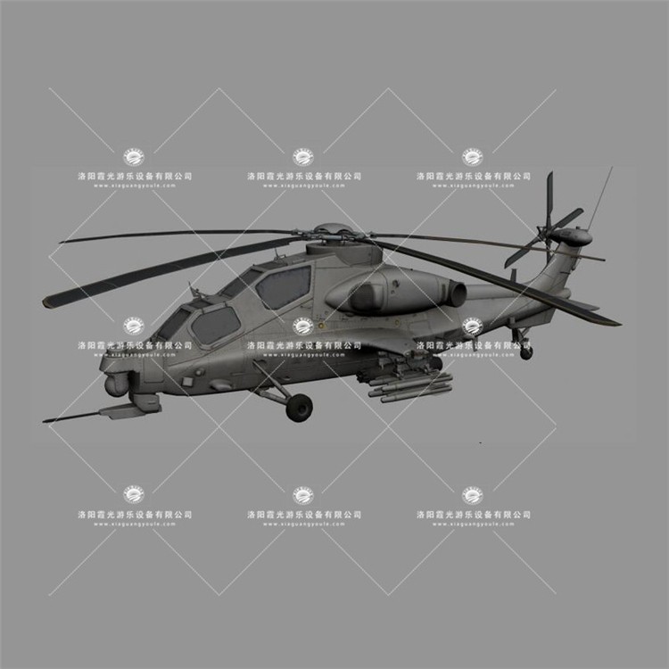 清镇武装直升机3D模型